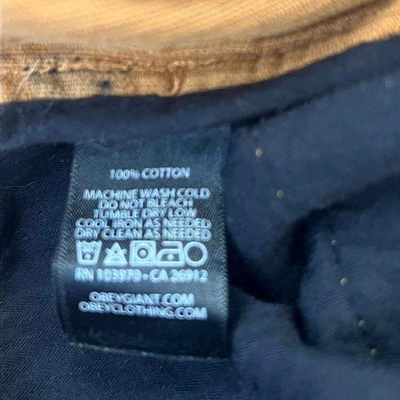 EUC Obey Overall Dress Corduroy Animal Print Womens Size small cheetah - Picture 4 of 9